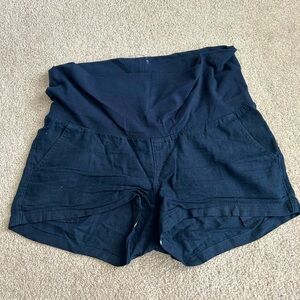 Maternity Linen Shorts